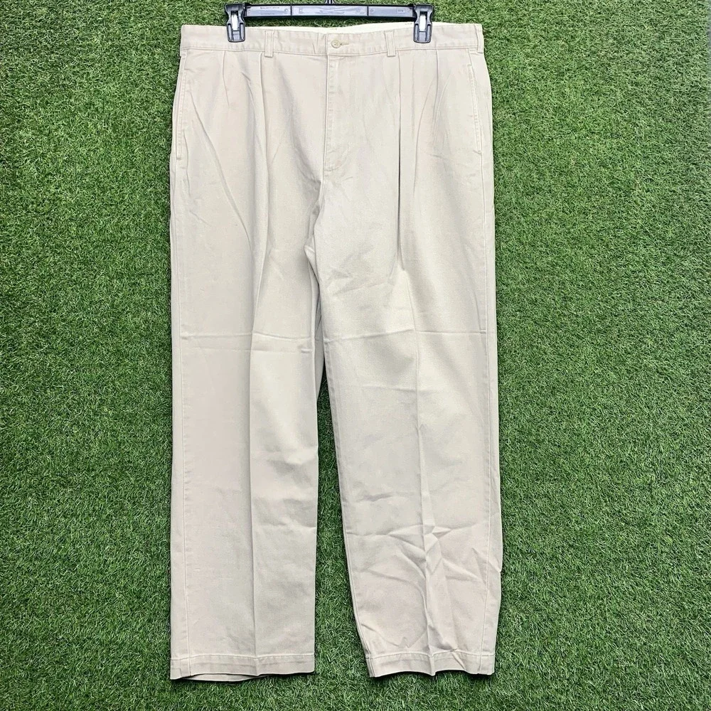Polo Ralph Lauren Pants Mens 40x30 Beige Corduroy Chino Classic Fit Slacks 90s